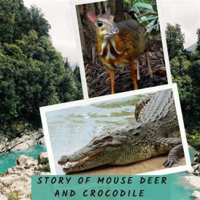  The Mouse Deer and the Crocodile - A Malaysian Folk Tale Illustrating Cleverness Over Strength!